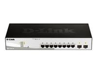 D-Link DGS 1210-10 - Conmutador - inteligente - 8 x 10/100/1000 + 2 x Gigabit SFP - sobremesa, montaje en rack DGS-1210-10/E