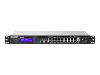 QNAP QGD-1602P - Conmutador - inteligente - 4 x 100/1000/2.5G (PoE++) + 4 x 100/1000/2.5G (PoE+) + 8 x 10/100/1000 (PoE+) + 2 x 10 Gigabit SFP+ - montaje en rack - PoE++ (365 W) QGD-1602P-C3758-16G
