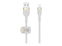 Belkin BOOST CHARGE - Cable Lightning - USB macho a Lightning macho - 2 m - blanco - para Apple iPad/iPhone/iPod (Lightning) CAA010BT2MWH