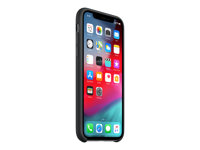 Apple - Carcasa trasera para teléfono móvil - silicona - negro - para iPhone XS MRW72ZM/A?ES