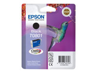 Epson T0801 - 7.4 ml - negro - original - blíster - cartucho de tinta - para Stylus Photo P50, PX650, PX660, PX700, PX710, PX720, PX730, PX800, PX810, PX820, PX830 C13T08014011