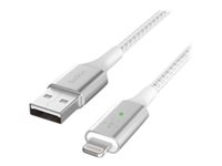 Belkin BOOST CHARGE Smart - Cable Lightning - USB macho a Lightning macho - 1.2 m - blanco - para Apple iPad/iPhone/iPod (Lightning) CAA007BT04WH