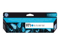 HP 971 - Cián - original - cartucho de tinta - para Officejet Pro X451dn, X451dw, X476dn MFP, X476dw MFP, X551dw, X576dw MFP CN622AE