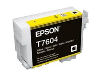Epson T7604 - 26 ml - amarillo - original - blíster - cartucho de tinta - para SureColor P600, SC-P600 C13T76044010