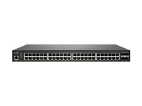 SonicWall Switch SWS14-48FPOE - Conmutador - Gestionado - 48 x 10/100/1000 (PoE+) + 4 x 10 Gigabit SFP+ - montaje en rack - PoE+ (740 W) - con Asistencia 24x7 durante 3 años 02-SSC-8382