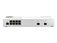 QNAP QSW-M2108-2S - Conmutador - Gestionado - 2 x 10 Gigabit SFP+ + 8 x 2.5GBase-T - sobremesa QSW-M2108-2S