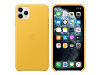 Apple - Carcasa trasera para teléfono móvil - cuero, aluminio mecanizado - limón Meyer - para iPhone 11 Pro Max MX0A2ZM/A?ES