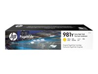 HP 981Y - 185 ml - Rendimiento extra alto - amarillo - original - PageWide - cartucho de tinta - para PageWide Enterprise Color MFP 586; PageWide Managed Color E55650 L0R15A