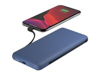 Belkin - Cargador portátil - 10000 mAh - 23 vatios - Fast Charge - 2 conectores de salida (Lightning, USB-C) - azul medianoche BPB006BTBLU