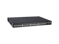 LevelOne GEP-5271 - Conmutador - Gestionado - 48 x 10/100/1000 (PoE+) + 4 x Gigabit SFP - montaje en rack - PoE+ (370 W) GEP-5271