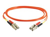 C2G Low-Smoke Zero-Halogen - Cable de interconexión - LC de modos múltiples (M) a LC de modos múltiples (M) - 7 m - fibra óptica - 50/125 micras - naranja 85339