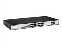 D-Link Web Smart DGS-1210-16 - Conmutador - Gestionado - 16 x 10/100/1000 + 4 x SFP compartido - sobremesa DGS-1210-16/E