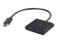 C2G DisplayPort 1.2 to Dual HDMI MST Hub - Interruptor de vídeo/audio - 2 x HDMI - sobremesa 84293