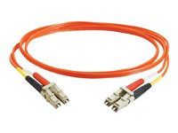 C2G LC-LC 50/125 OM2 Duplex Multimode PVC Fiber Optic Cable (LSZH) - Cable de red - LC de modos múltiples (M) a LC de modos múltiples (M) - 30 m - fibra óptica - impresión a dos caras - 50/125 micras - OM2 - sin halógenos - naranja 85503
