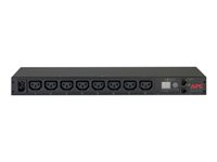 APC Metered Rack PDU AP7820B - Unidad de distribución de potencia (montaje en bastidor) - CA 200/208/230 V - 2300 VA - Ethernet 10/100 - input: IEC 60320 C14 - conectores de salida: 8 (IEC 60320 C13) - 1U - 1.98 m cable - para P/N: SMTL1000RMI2UC, SMX1000C, SMX1500RM2UC, SMX1500RM2UCNC, SMX750C, SMX750CNC AP7820B