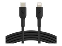 Belkin BOOST CHARGE - Cable Lightning - USB-C (M) a Lightning (M) - 1 m - negro - suministro de potencia USB (18W) - para Apple iPad/iPhone/iPod (Lightning) CAA003BT1MBK