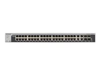 NETGEAR Smart XS748T - Conmutador - L3 Lite - inteligente - 44 x 10GBase-T + 4 x 10 Gigabit SFP+ - sobremesa, montaje en rack XS748T-100NES