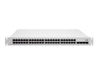 Cisco Meraki Cloud Managed MS225-48 - Conmutador - Gestionado - 48 x 10/100/1000 + 4 x 10 Gigabit SFP+ (enlace de subida) - montaje en rack MS225-48-HW