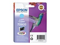 Epson T0805 - 7.4 ml - cián claro - original - blíster - cartucho de tinta - para Stylus Photo P50, PX650, PX660, PX700, PX710, PX720, PX730, PX800, PX810, PX820, PX830 C13T08054011