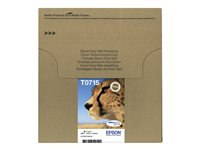 Epson T071 Easy Mail Packaging - Paquete de 4 - 23.9 ml - negro, amarillo, cián, magenta - original - caja - cartucho de tinta - para Stylus DX9400, SX115, SX210, SX215, SX218, SX415, SX515, SX610; Stylus Office BX310, BX610 C13T07154511