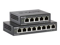 D-Link DGS 1100-05PDV2 - Conmutador - inteligente - 5 x 10/100/1000 (2 PoE) - sobremesa - PoE (18 W) DGS-1100-05PDV2