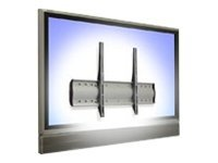 Ergotron WM Low Profile Wall Mount - Kit de montaje ( placa de pared, cierres, 2 abrazaderas ) para LCD / panel de plasma - aluminio, acero - plata - tamaño de pantalla: desde 32'' - montaje en pared 60-604-003