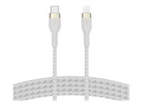 Belkin BOOST CHARGE - Cable Lightning - USB-C macho a Lightning macho - 2 m - blanco - para Apple iPad/iPhone/iPod (Lightning) CAA011BT2MWH