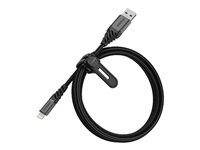 OtterBox Premium - Cable Lightning - USB macho a Lightning macho - 1 m - negro ceniza oscuro - para Apple iPad/iPhone/iPod (Lightning) 78-52643