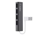 Belkin Ultra-Slim Travel - Hub - 4 x USB 2.0 - sobremesa F4U042BT