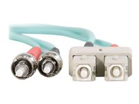 C2G SC-ST 10Gb 50/125 OM3 Duplex Multimode PVC Fiber Optic Cable (LSZH) - Cable de red - modo múltiple ST (M) a modo múltiple SC (M) - 10 m - fibra óptica - impresión a dos caras - 50/125 micras - OM3 - sin halógenos - agua 85527