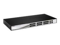 D-Link Web Smart DGS-1210-24 - Conmutador - Gestionado - 24 x 10/100/1000 + 4 x SFP compartido - sobremesa DGS-1210-24/E