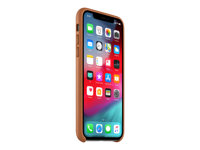 Apple - Carcasa trasera para teléfono móvil - cuero - montura marrón - para iPhone XS MRWP2ZM/A?ES