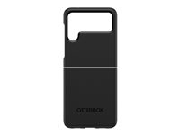 OtterBox Thin Flex Series - Carcasa trasera para teléfono móvil - policarbonato, goma sintética, 90 % de plástico reciclado - negro - para Samsung Galaxy Z Flip3 5G 77-86703