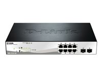 D-Link Web Smart DGS-1210-10P - Conmutador - Gestionado - 8 x 10/100/1000 (PoE+) + 2 x Gigabit SFP - sobremesa - PoE+ (78 W) DGS-1210-10P/E