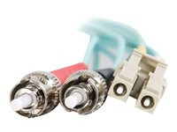 C2G LC-ST 10Gb 50/125 OM3 Duplex Multimode PVC Fiber Optic Cable (LSZH) - Cable de red - modo múltiple ST (M) a LC de modos múltiples (M) - 1 m - fibra óptica - impresión a dos caras - 50/125 micras - OM3 - sin halógenos - agua 85540