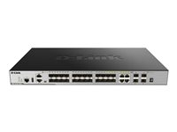 D-Link DGS 3630-28TC - Conmutador - L3 - Gestionado - 20 x 10/100/1000 + 4 x Gigabit SFP combinado + 4 x 10 Gigabit SFP+ - montaje en rack DGS-3630-28TC/SI