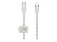 Belkin BOOST CHARGE - Cable Lightning - USB-C macho a Lightning macho - 1 m - blanco - para Apple iPad/iPhone/iPod (Lightning) CAA011BT1MWH