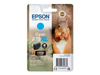Epson 378XL - 9.3 ml - gran capacidad - cián - original - blíster - cartucho de tinta - para Expression Home XP-8605, 8606; Expression Home HD XP-15000; Expression Photo XP-8505, 8700 C13T37924010
