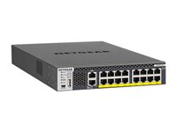NETGEAR M4300-16X - Conmutador - L3 - Gestionado - 16 x 100/1000/2.5G/5G/10GBase-T (PoE+) - montaje en rack - PoE+ (500 W) XSM4316PB-100NES