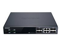 QNAP QSW-M804-4C - Conmutador - Gestionado - 4 x 10 Gigabit SFP+ + 4 x combo 10 Gigabit SFP+/RJ-45 - sobremesa, montaje en rack QSW-M804-4C