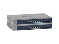 NETGEAR Smart MS510TXM - Conmutador - L3 Lite - inteligente - 4 x 100/1000/2.5G + 4 x 1/2.5/5/10GBase-T + 2 x 10 Gigabit SFP+ (enlace de subida) - sobremesa, montaje en rack MS510TXM-100EUS