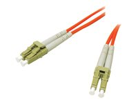 C2G Low-Smoke Zero-Halogen - Cable de interconexión - LC de modos múltiples (M) a LC de modos múltiples (M) - 5 m - fibra óptica - 62,5/125 micras - naranja 85290