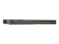 Cisco ONE Catalyst 2960X-24PD-L - Conmutador - Gestionado - 24 x 10/100/1000 (PoE+) + 2 x SFP+ - sobremesa, montaje en rack - PoE+ (370 W) C1-C2960X-24PD-L