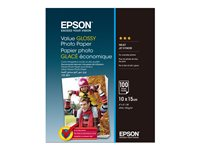 Epson Value - Brillante - 100 x 150 mm - 183 g/m² - 100 hoja(s) papel fotográfico brillante - para Epson L382, L386, L486; Expression Home HD XP-15000; Expression Premium XP-900 C13S400039