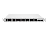 Cisco Meraki Cloud Managed MS210-48 - Conmutador - 48 x 1000Base-T + 4 x Gigabit SFP (enlace ascendente) MS210-48-HW