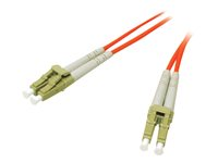 C2G Low-Smoke Zero-Halogen - Cable de interconexión - LC de modos múltiples (M) a LC de modos múltiples (M) - 3 m - fibra óptica - 62,5/125 micras - naranja 85289