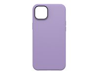 OtterBox Symmetry Series - Carcasa trasera para teléfono móvil - antimicrobiano - compatibilidad con MagSafe - policarbonato, goma sintética - you lilac it - para Apple iPhone 14 Plus 77-88480