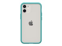 OtterBox React Series - Carcasa trasera para teléfono móvil - compatibilidad con MagSafe - agua marina - para Apple iPhone 12 mini 77-81059
