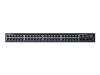 Dell Networking S3148 - Conmutador - L3 - Gestionado - 48 x 10/100/1000 + 2 x 10 Gigabit SFP+ + 2 x Gigabit SFP combinado - flujo de aire de delante hacia atrás - montaje en rack - Dell Smart Value 210-AIMR
