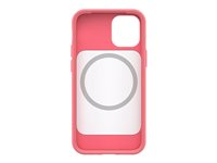 OtterBox Symmetry Series+ - Carcasa trasera para teléfono móvil - con MagSafe - policarbonato, goma sintética - rosa pétalo - para Apple iPhone 12 mini 77-80489
